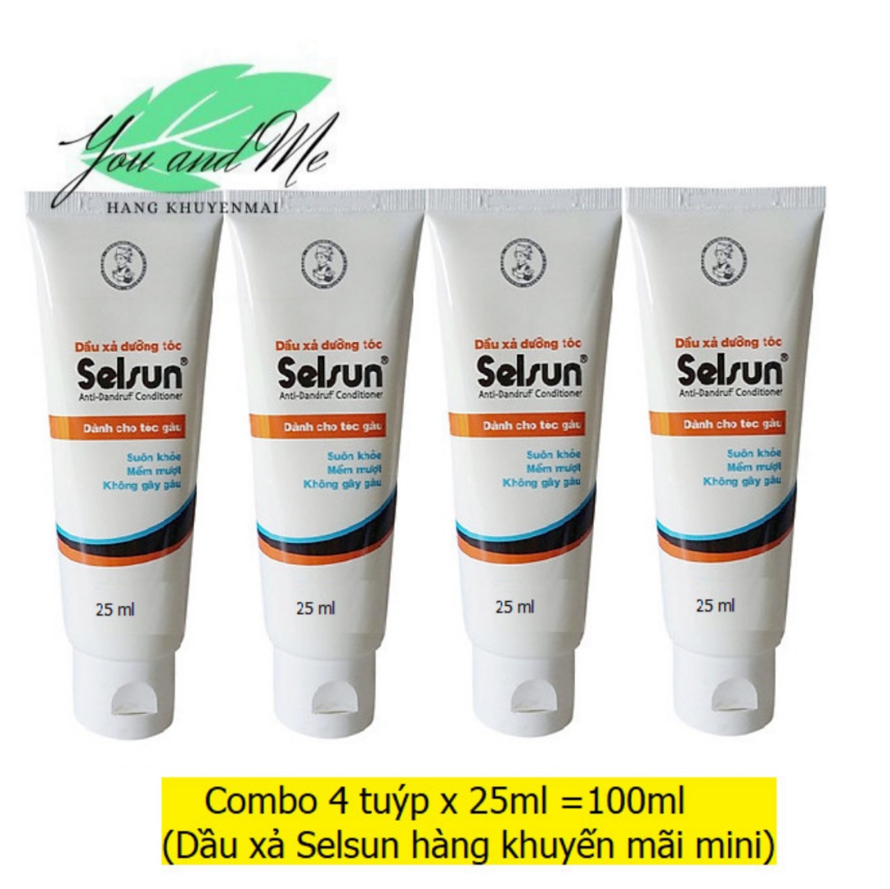 (combo 4x25ml) Dầu xả dưỡng tóc Selsun