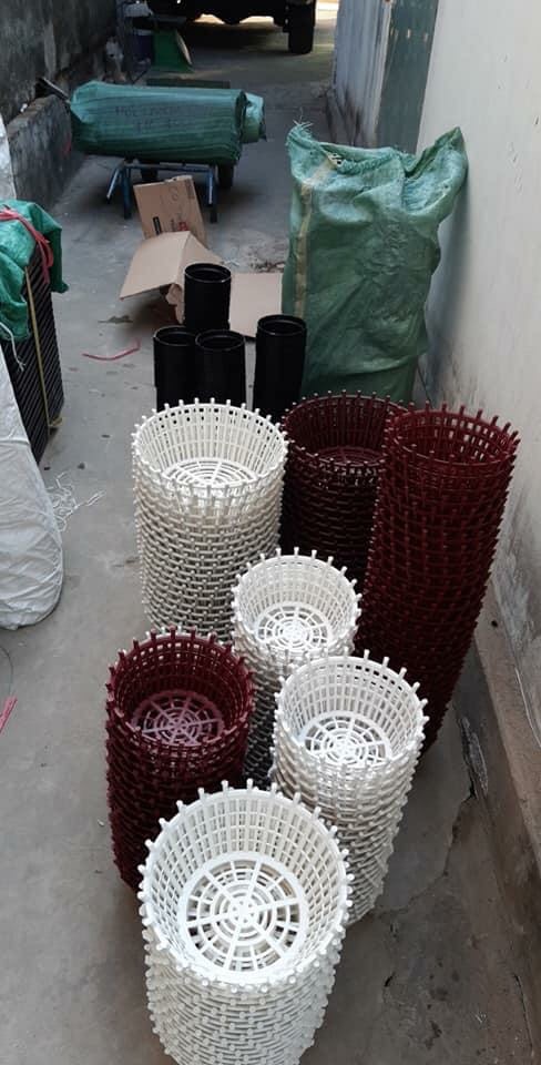 Chậu nan trồng lan