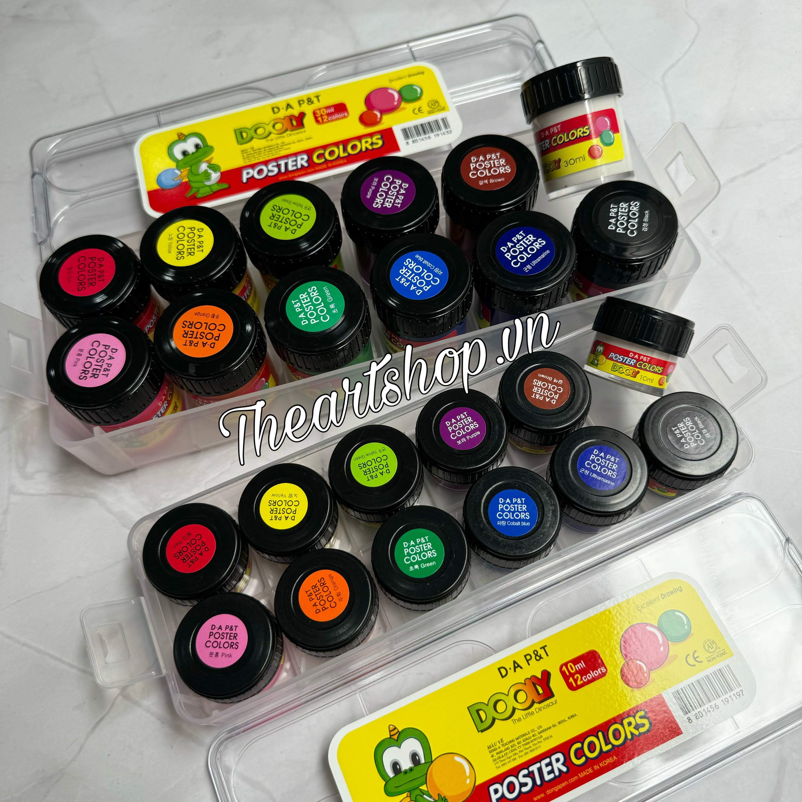 Bộ màu bột Dooly - Dooly Poster Color 30ml (Bộ)