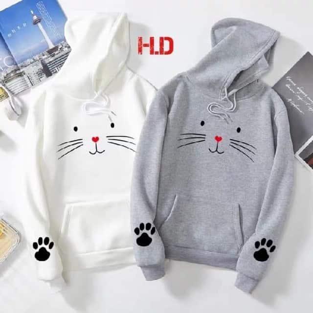 Áo Hoodie Ria Mèo Cute