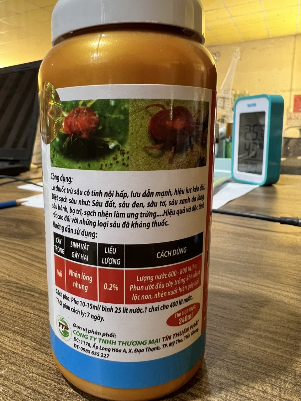 TRÙM SÂU NHỆN APENSUS 500SC (chai240ml)