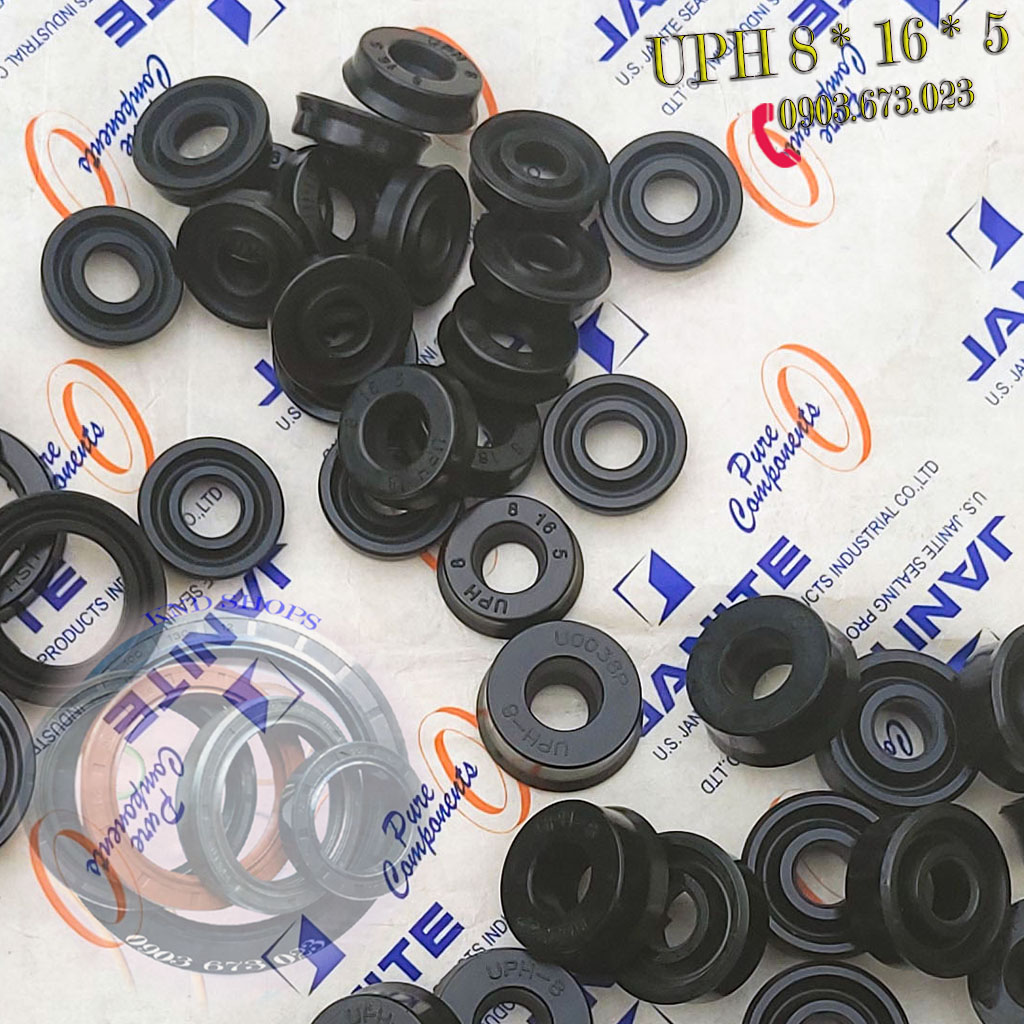 [10cái] Phớt thủy lực cho ty và piston USH/UPH 8*16*5 | UPH 8*18*5