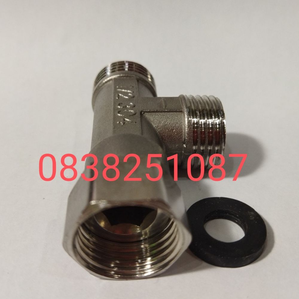 {SALE SỐC HÀNG TỐT} Van Chia Nước 2 NGÃ INOX 304 CHIA NƯỚC VỚI DÂY CẤP BỒN CẦU VÀ DÂY XỊT VỆ SINH KHÔNG KHÓA ĐƯỢC NƯỚC