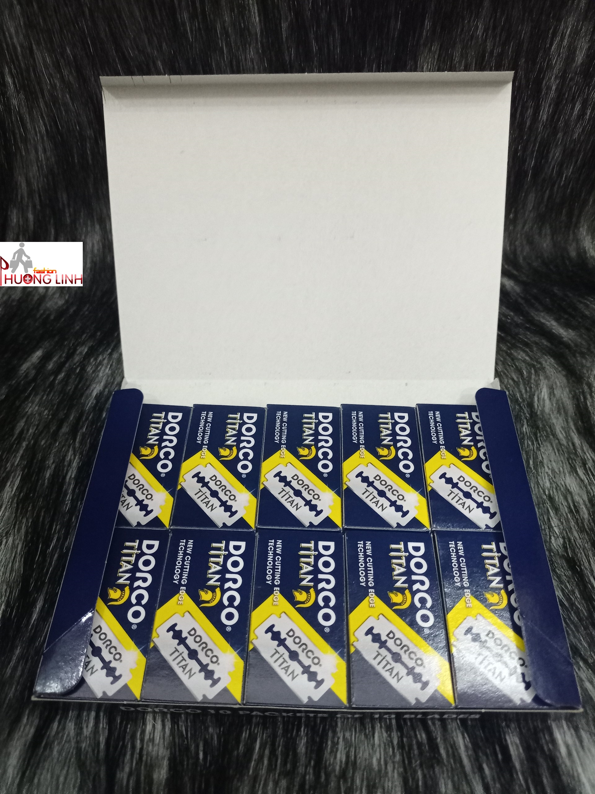 1 Lốc 100 lưỡi lam dùng để cạo lông mặt TiTan Dorco