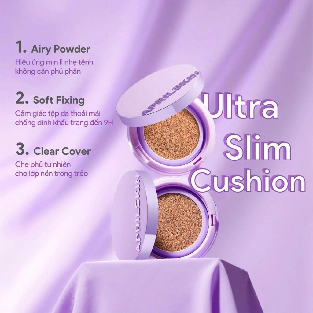 Phấn Nước April Skin Siêu Mỏng Nhẹ Ultra Slim