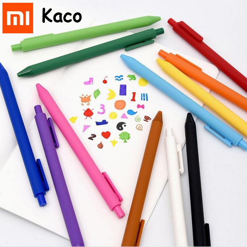 Bộ 5 bút bi gel Kaco Pure cỡ 05mm