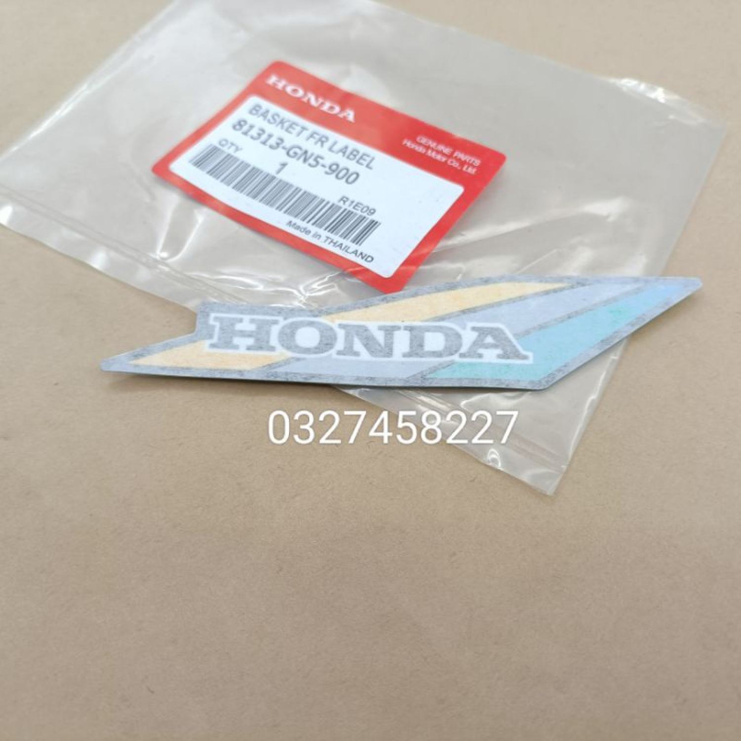 Tem dán rổ, giỏ đựng đồ xe DREAM thái zin honda