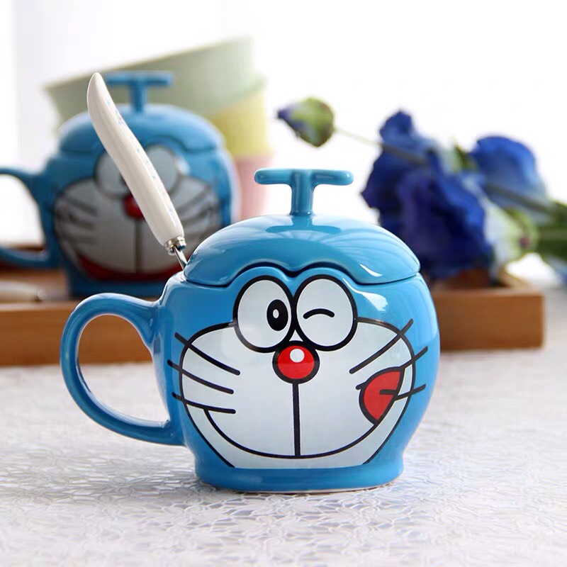 Ly Cốc Sứ 3D Doremon Doraemon Dễ thương
