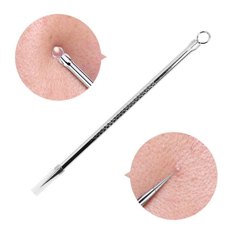 Cây nặn mụn 2 đầu bằng thép không gỉ chuyên dụng loại bỏ mụn đầu đen mụn trứng cá mụn cám mụn bọc các vết thâm nám tàn nhang - nan mun dụng cụ nặn mụn nặng mụn lấy mụn