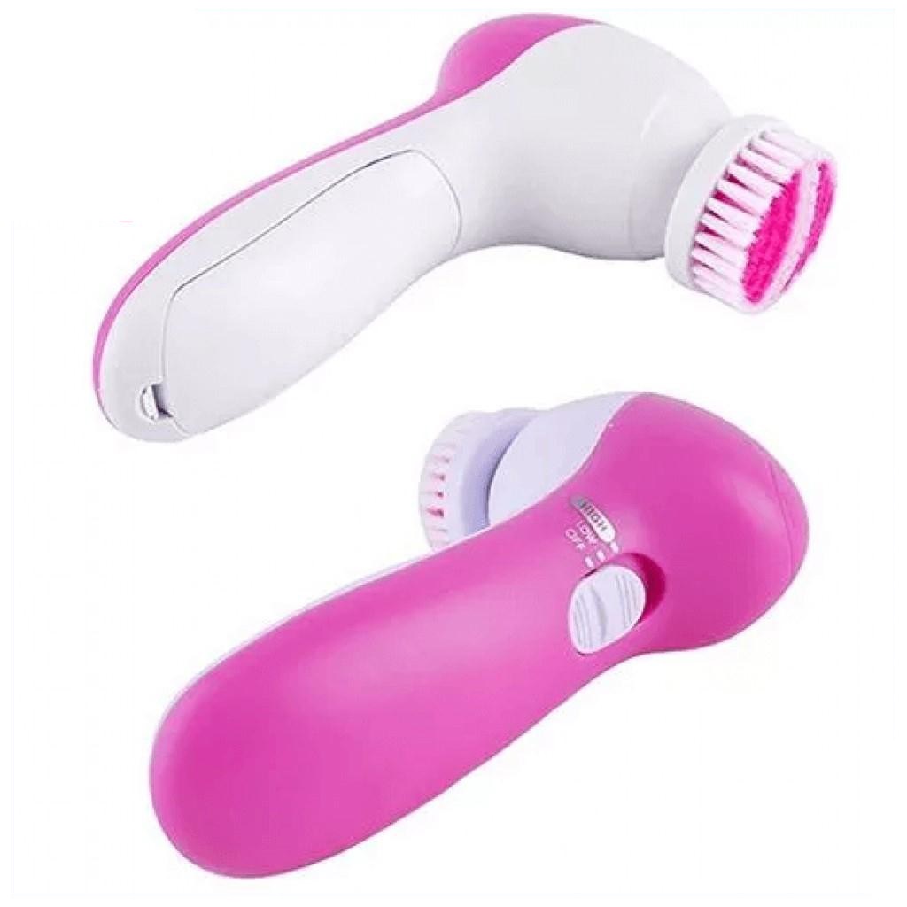 MÁY RỬA MẶT MASSAGE CHĂM SÓC DA TẠO BỌT 5 TRONG 1 DÙNG PIN (Nhiều màu) - [ Máy rửa mặt silicon #Máy rửa mặt dùng Pin #Rửa mặt tạo bọt #Massage rửa mặt #Chà gót chân loại bỏ tế bào chết]