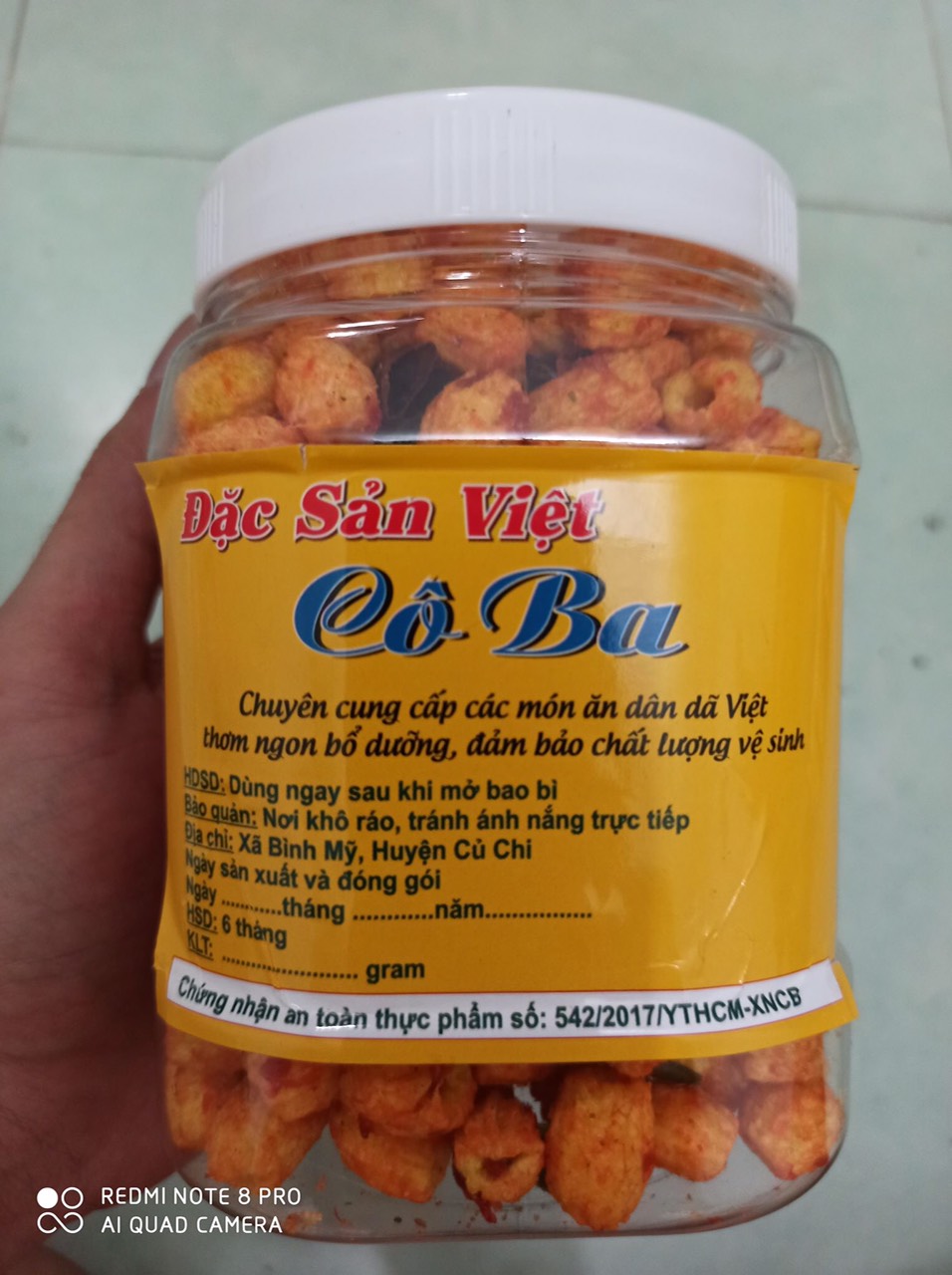 600g NUI SẤY BÒ LÁ CHANH