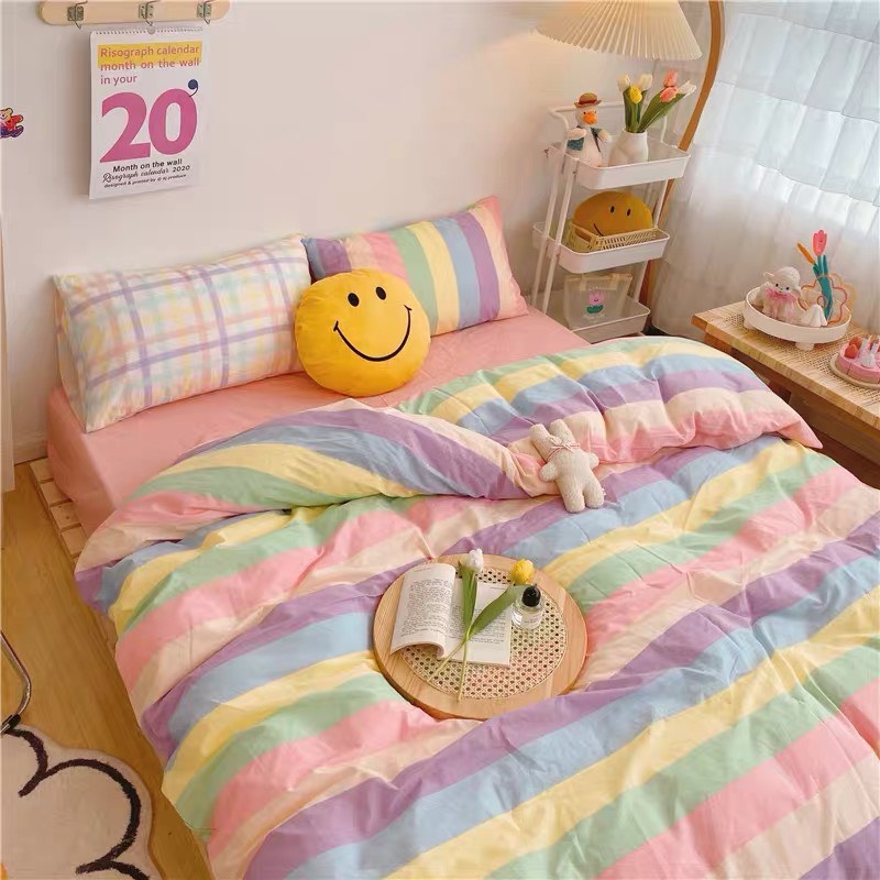 BỘ VỎ CHĂN GA GỐI ( 1 GA + 2 VỎ GỐI NẰM + 1 VỎ CHĂN ) PL-1