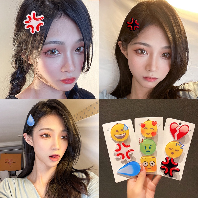 KẸP CÀI TÓC ICON CẢM XÚC
