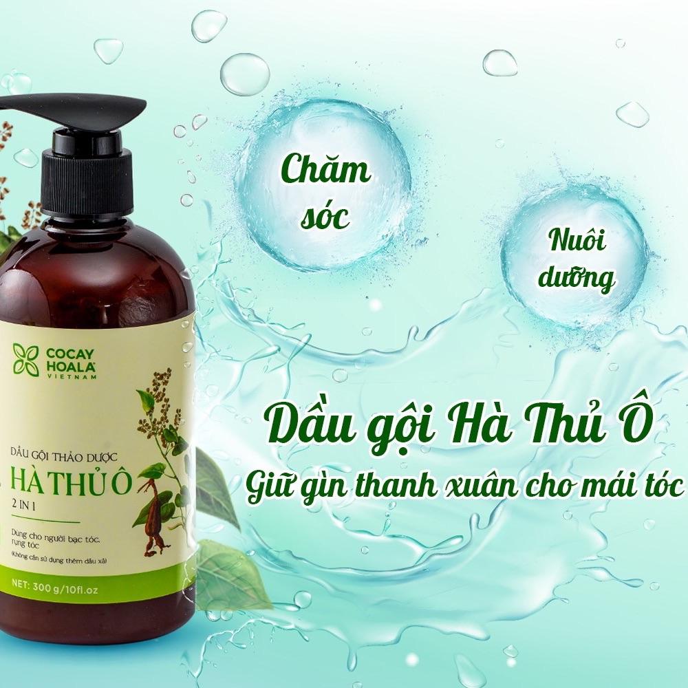 { Cỏ cây hoa lá} Dầu gội thảo dược hà thủ ô