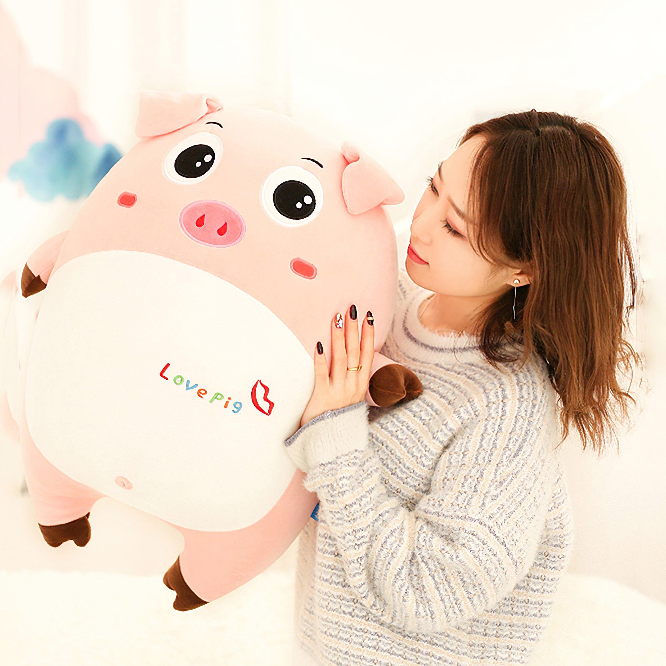 Gấu bông heo love pig cute 40cm tnb219, heo bông ngộ nghĩnh đáng yêu