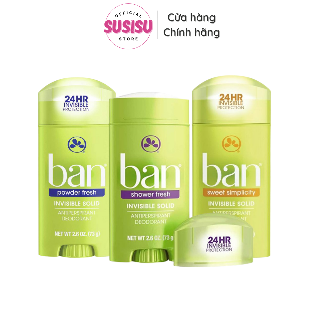 BAN Invisible Solid Antiperspirant Deodorant 73g