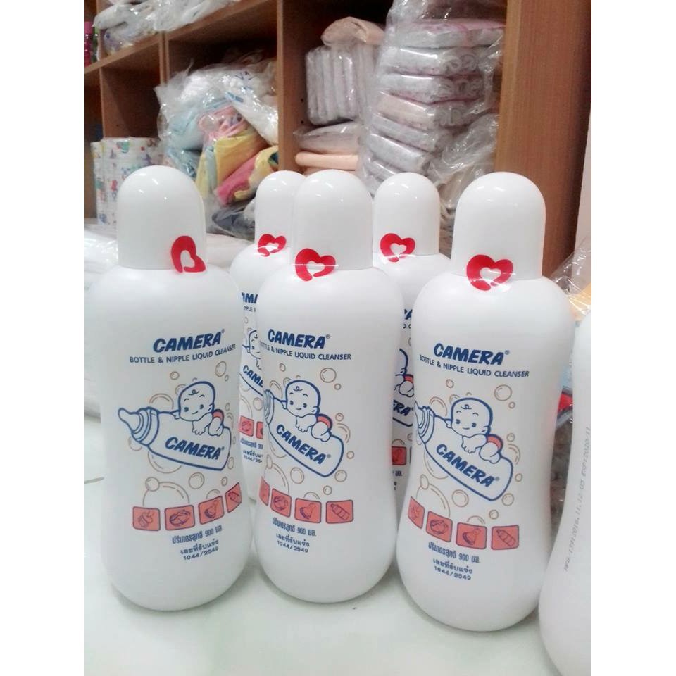 Nước rửa bình sữa và núm vú camera Thái Lan 900ml