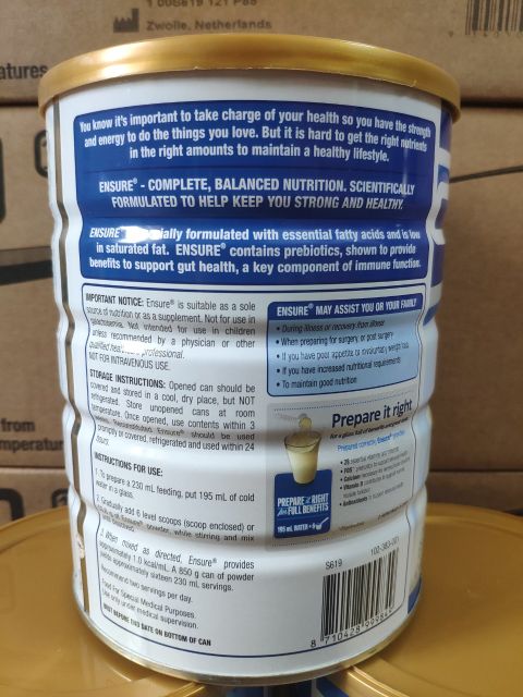 Sữa Ensure Úc 850G DATE 2024