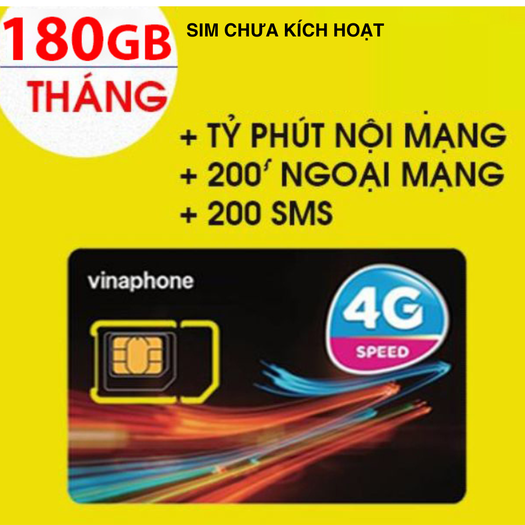 FREESHIP - CHƯA KÍCH HOẠT. SIM VINAPHONE 4G 12VD149 thaga90 thaga60 6GB/ngày,gọi nội mạng, 200p ngoại mạng, 200 tin nhắn,dùng cho điện thoại,wifi,dcom,máy tính bảng