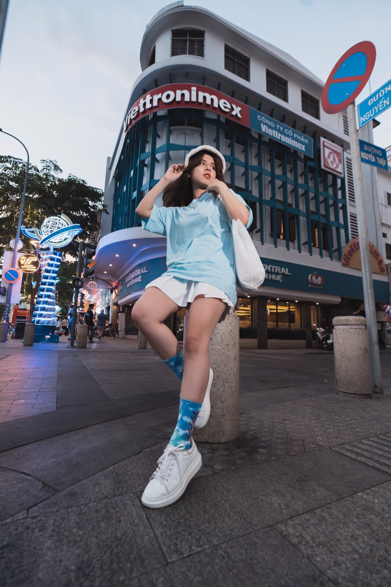 Grimm DC Tee Vietmade 3D embroidery | Blue