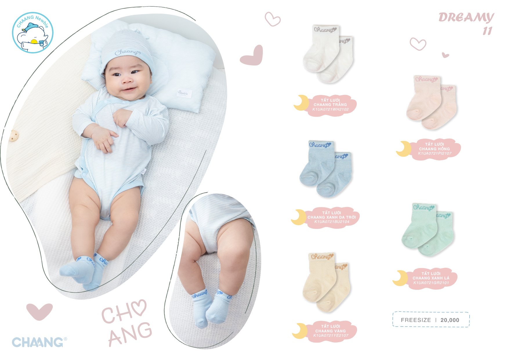 [Chính hãng] Tất lưới Chaang cho bé