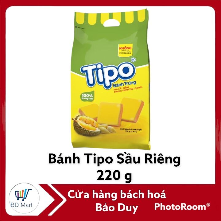 Bánh trứng kem sầu riêng tipo gói 135gr / 220g -12255