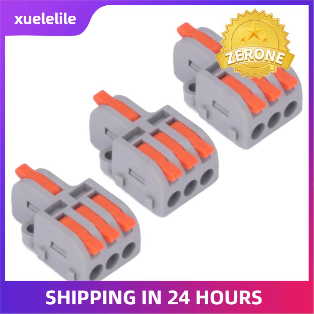 15PCS Wire Conductor Connector Nylon Copper Quick Splicing Terminal Splitter Block DF‑13