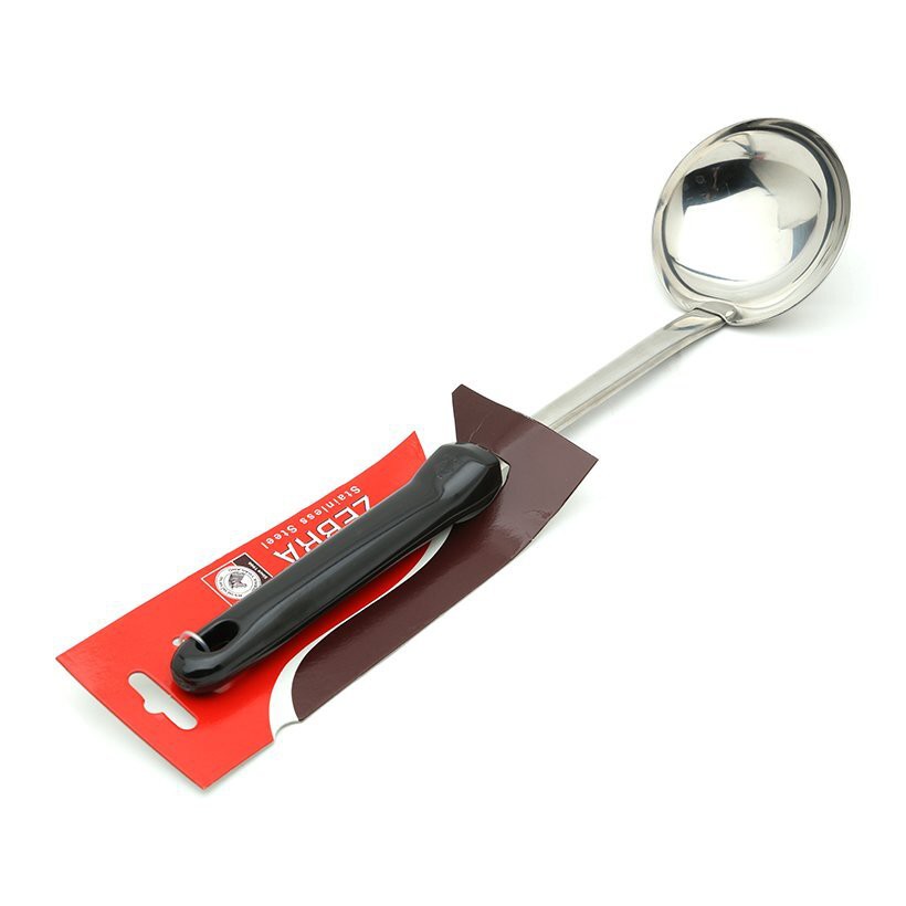 VÁ (MUÔI) INOX CÁN NHỰA - Zebra - 105233 (đường kính 8,8cm)