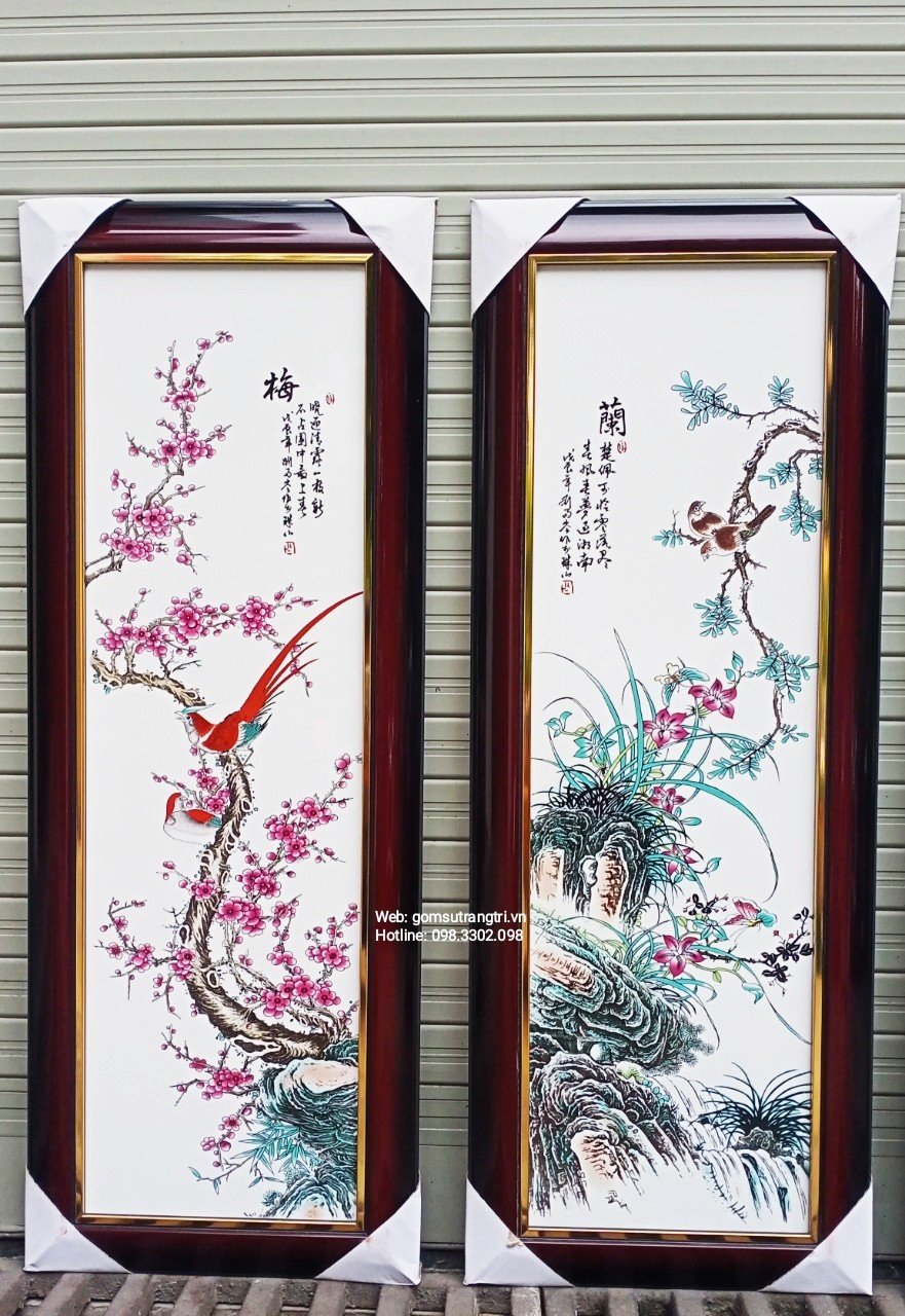 TRANH SỨ MAI – LAN – CÚC – TRÚC