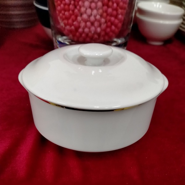 Thố chưng tổ yến sứ trắng Minh Long - thố chưng tổ yến sứ minh long
