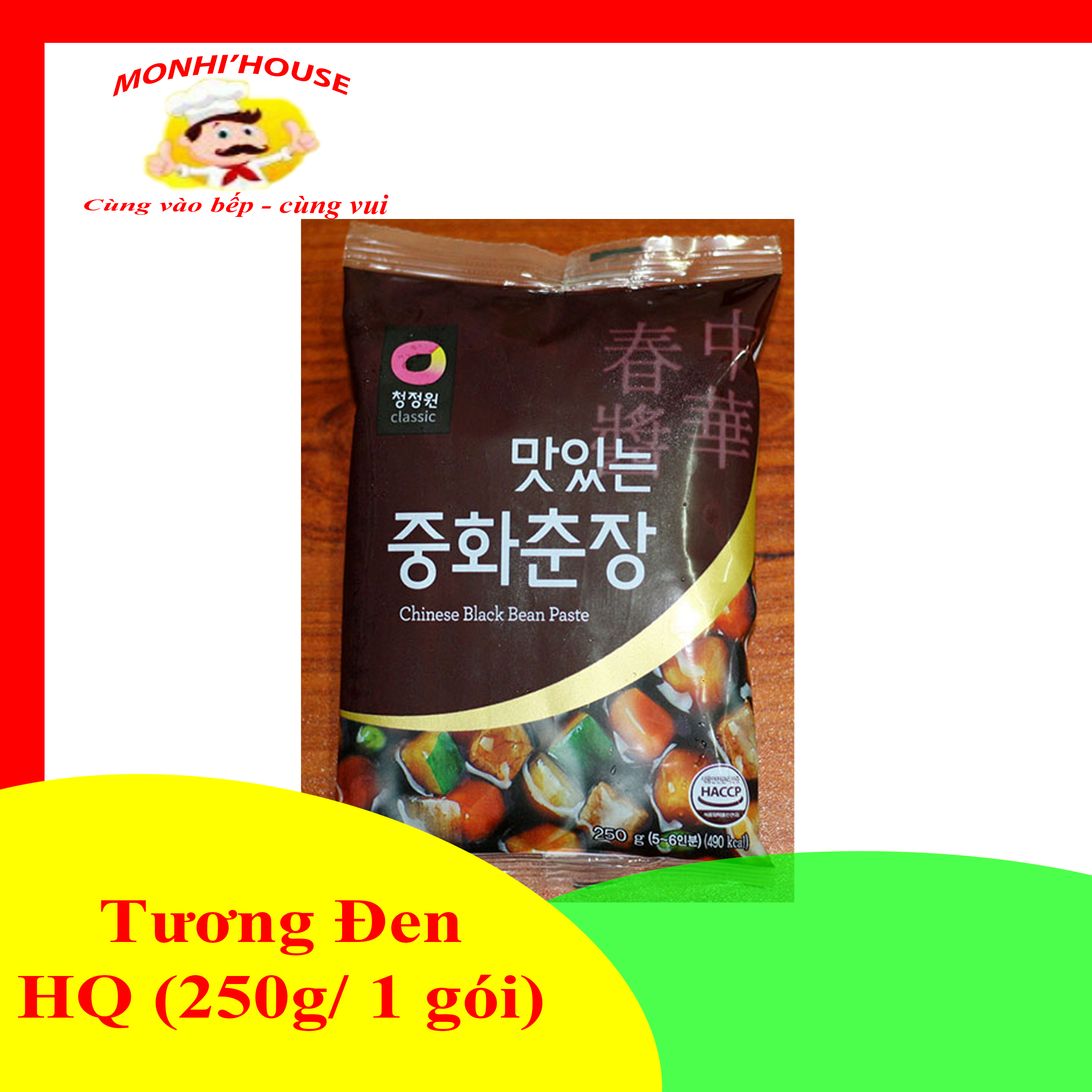 Sốt tương đen hàn quốc nấu mì đen, bánh gạo gói 250gr