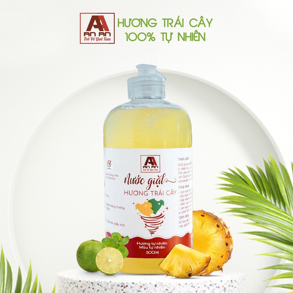 Nuốc giặt AN AN từ bồ hòn Enzyme trái cây 100% thiên nhiên