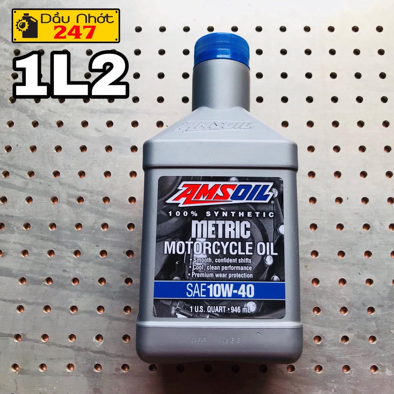 Combo 1L2 dầu nhớt Amsoil Metric 10w40
