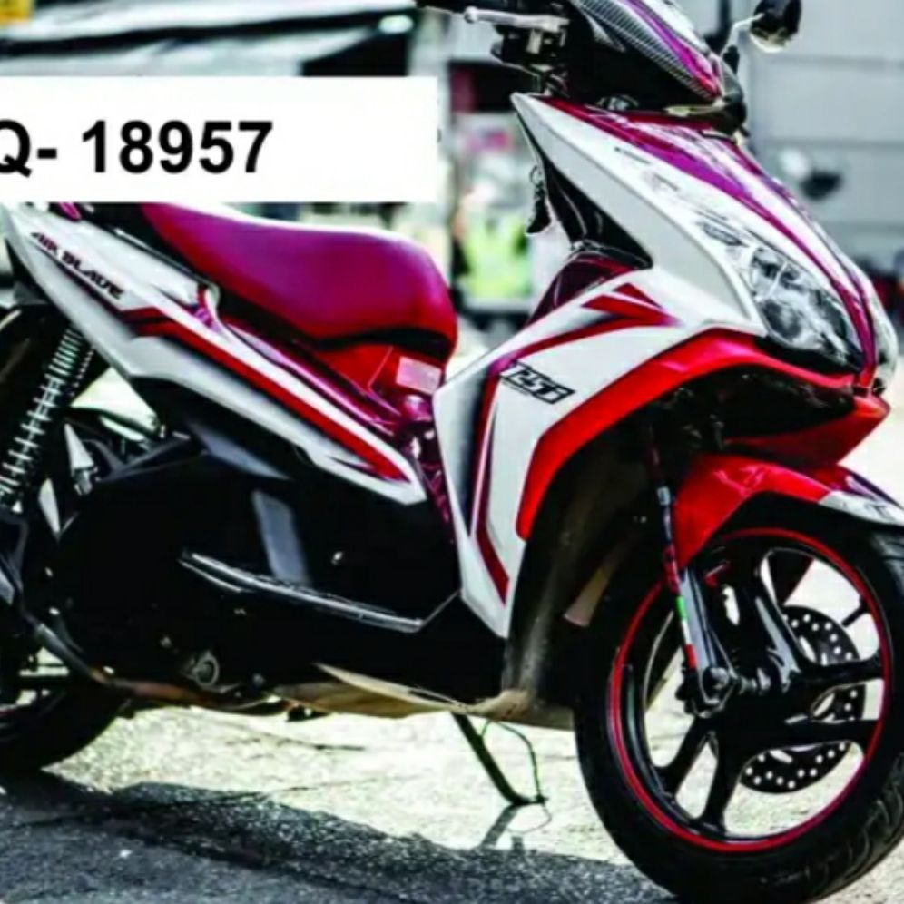 [HCM]Tem xe Airblade 2013- 2014  tem rời dán xe trắng cao cấp
