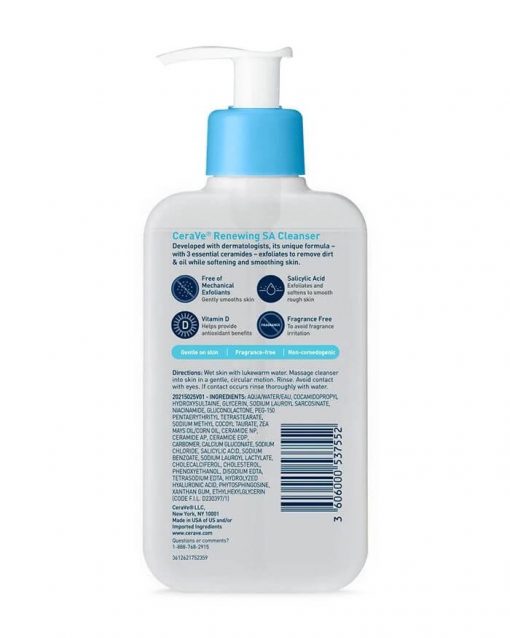 Sửa rửa mặt CeraVe Renewing SA Cleanser