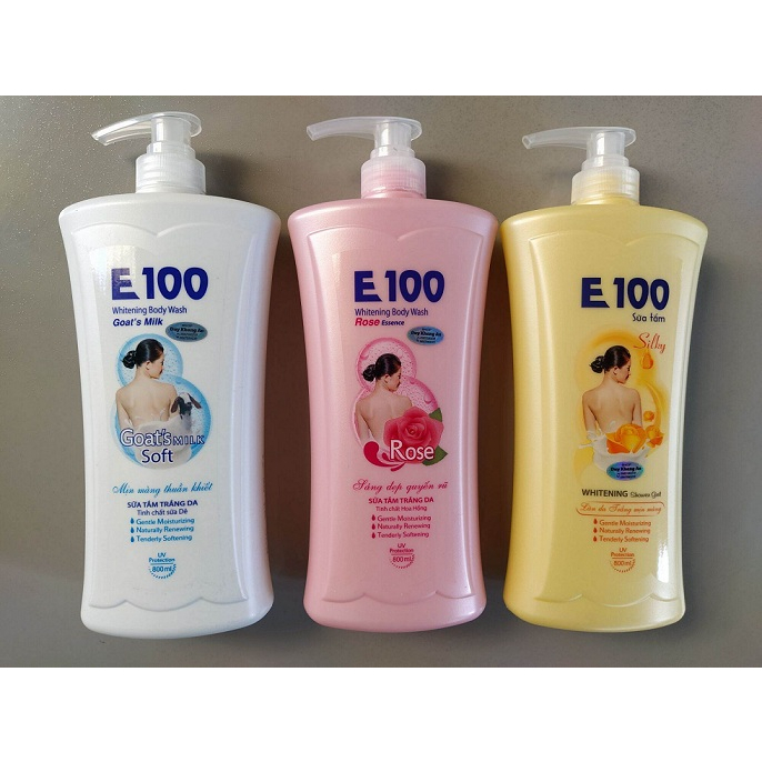 [ HCM hỏa tốc ] Sữa tắm E100 trắng da 1200ml