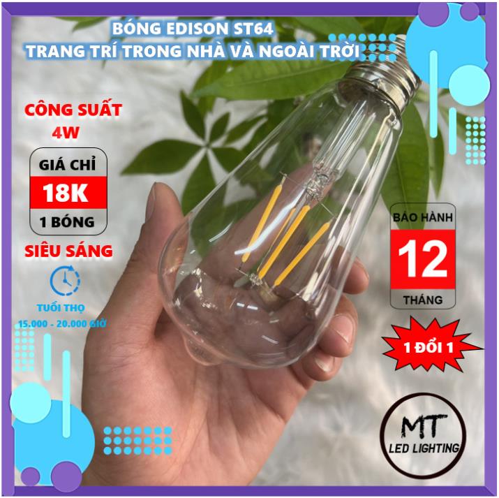 [HCM]Đèn led Edison ST64