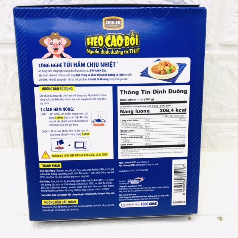 Thịt Viên Ăn Liền Heo Cao Bồi 3 phút 200g