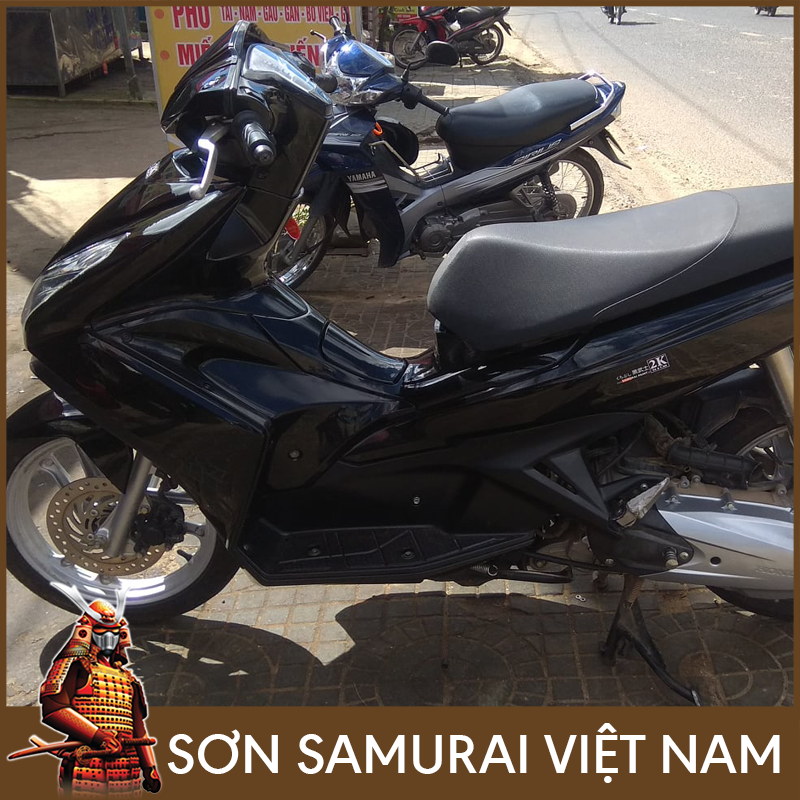 Sơn samurai đen bóng - Combo màu đen bóng 109 sơn xịt samurai