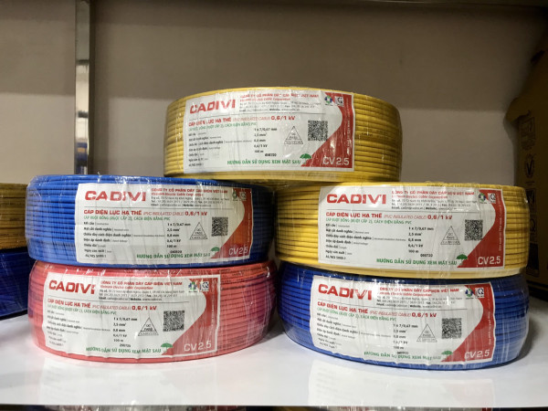 [HCM]Dây điện đơn Cadivi CV 2.5 (cuộn 100m)