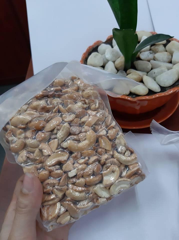 500G HẠT ĐIỀU RANG MUỐI 500G/GÓI (HẠT BỂ/VỠ) GIÁ HẠT DẺ (SẠCH VỎ LỤA)