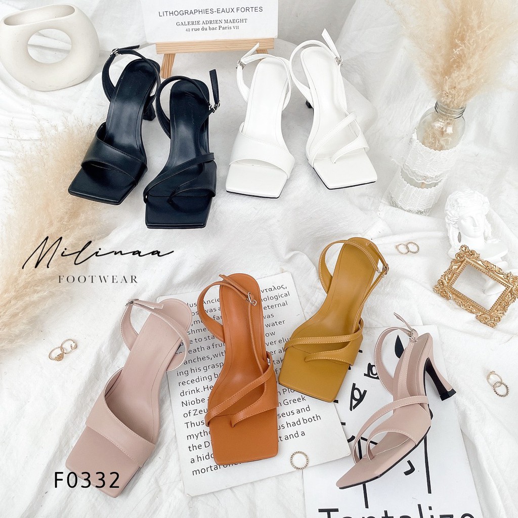 CAO GÓT SLINGBACK BẢY PHÂN BẢN 2IN1 F0332