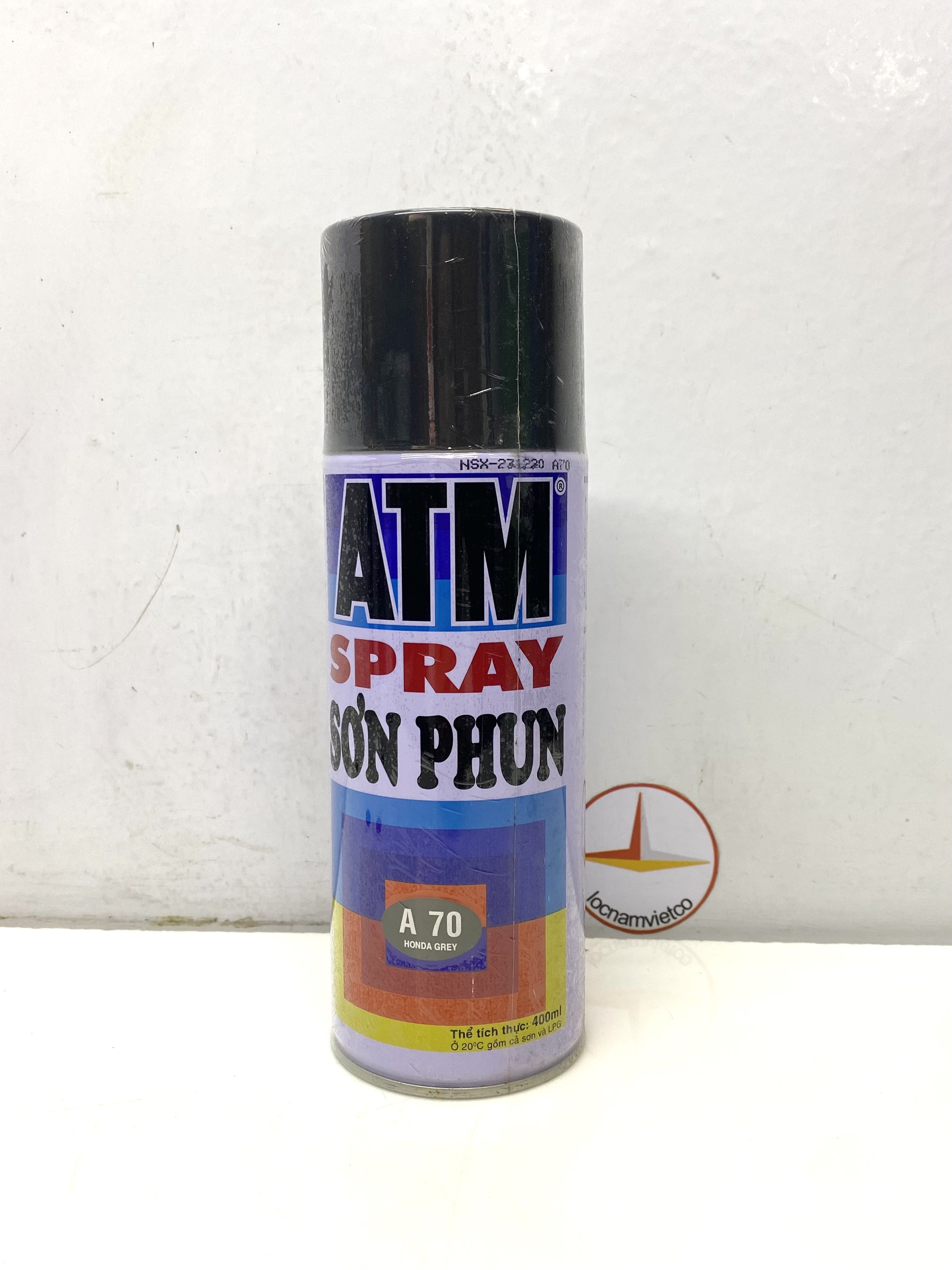 Sơn xịt ATM màu xám đen A70