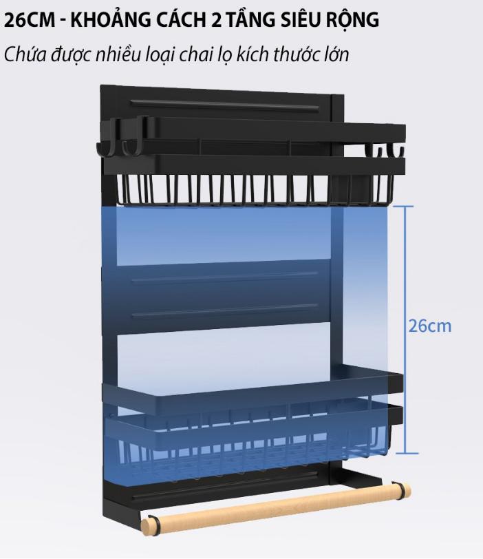 GIÁ KỆ TREO TỦ LẠNH HÍT NAM CHÂM
