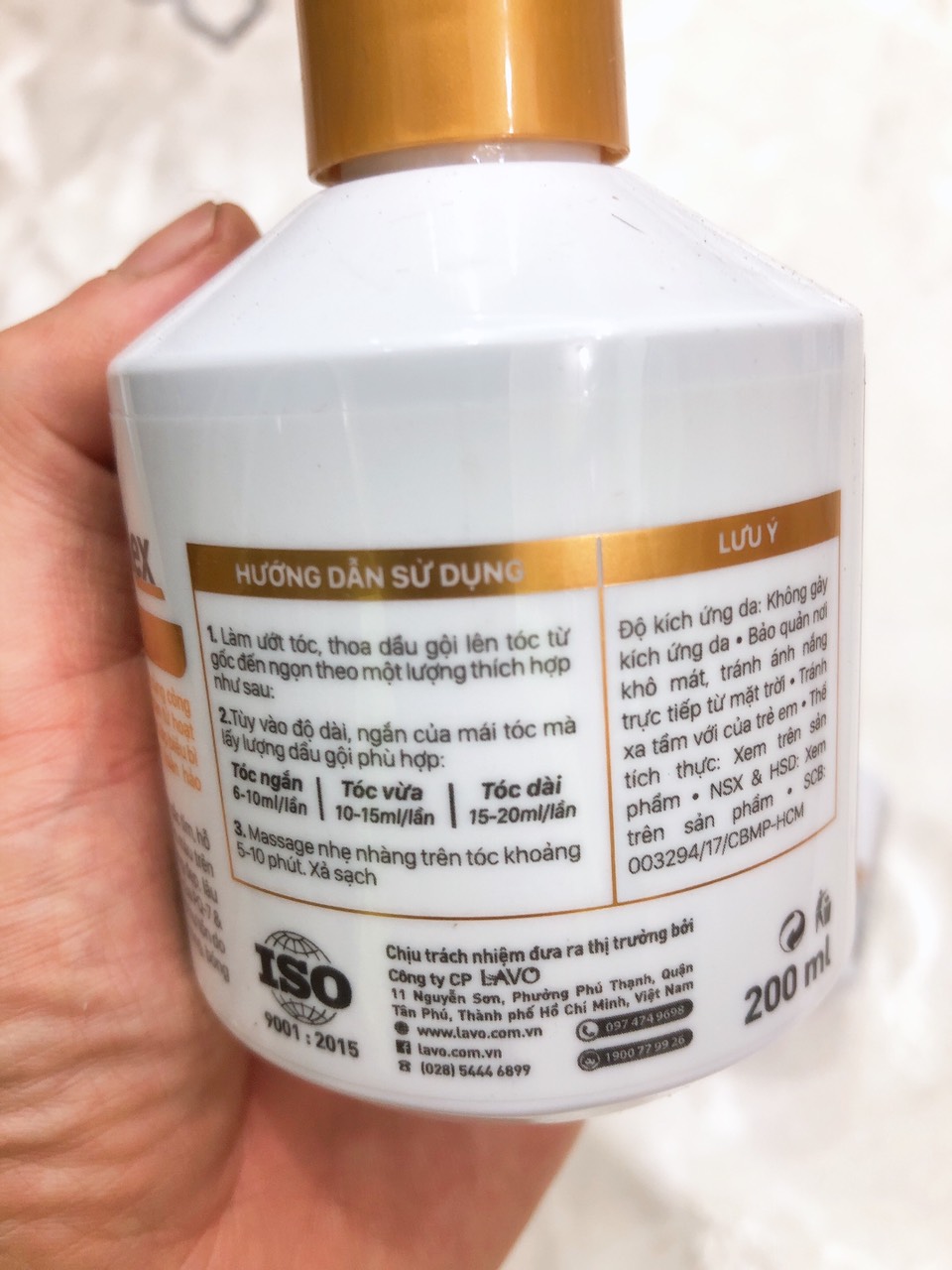 Dầu gội khử vàng Lavox Nano Complex 200ml