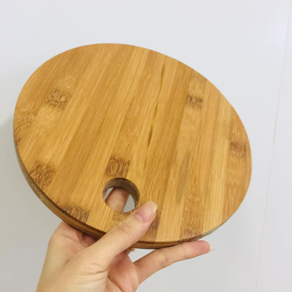 Thớt tre tròn BAMVINA đường kính 23cm