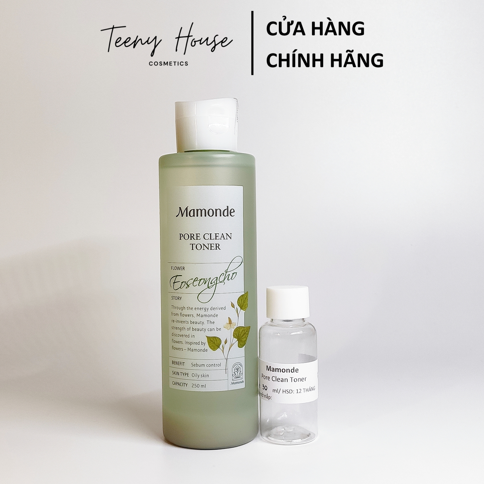 [Chiết-Gốc] Toner Diếp cá dành cho da dầu mụn Mamonde Pore Clean
