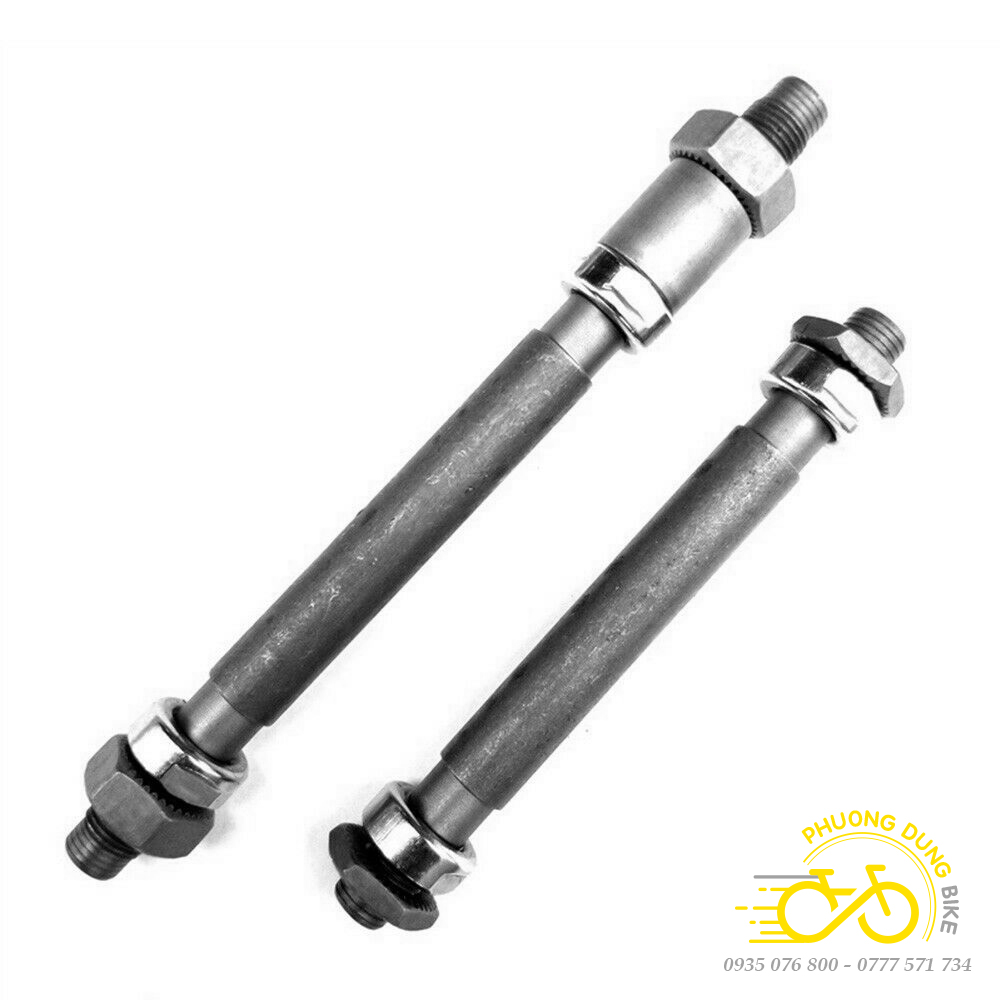 Trục côn moay ơ xe đạp trước sau - BI BẠC ĐẠN (Trục rỗng)