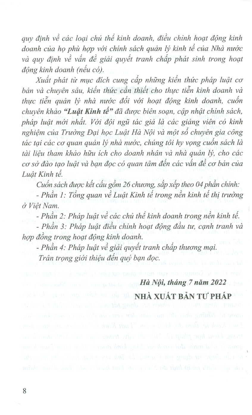 Luật Kinh Tế (Chuyên Khảo)
