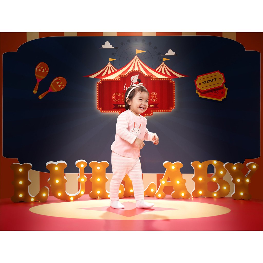 Bộ dài tay cài lệch băng lông Lullaby